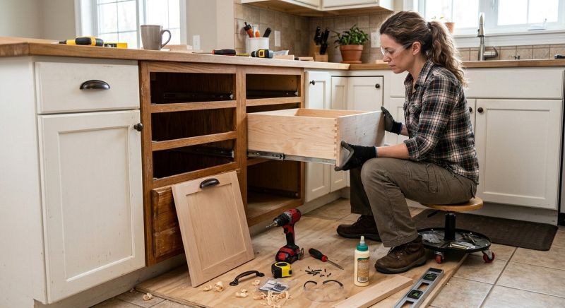 Cabinet Drawer Remodeling in Kokomo, IN