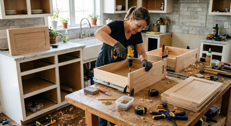 Oak Cabinet Remodeling in Austin, TX