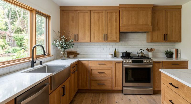 Oak Cabinet Remodeling in Kokomo, IN