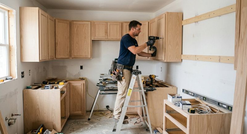 Pine Cabinets Installation in Kokomo, IN
